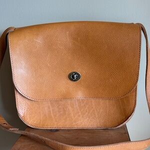 Cageless Birds Veg Tan Leather Shoulder Bag